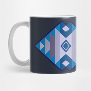 Cool Blue Geometry - Blanket Style Mug